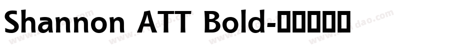 Shannon ATT Bold字体转换
